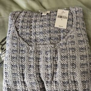 J. Jill Heather Gray Knit Top